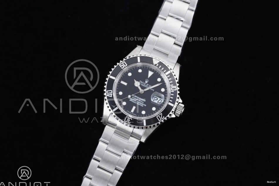 1:1 Steel Bracelet SS on LN SH3135 16610 Black Submariner 904L TMF Edition Best 0122
